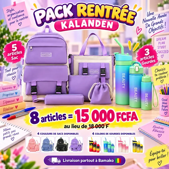 Pack Rentrée Kalanden violet